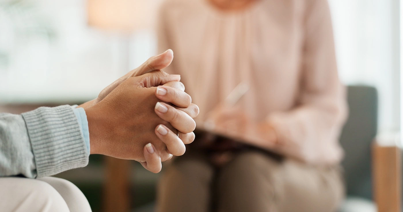 A person seeks support for cocaine addiction recovery.